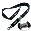 Metal Insert Buckle Custom Silkscreen Sprint Logo Lanyard with Neck Straps